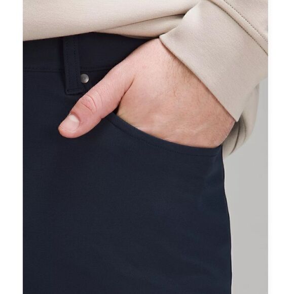 Lululemon ABC Slim Fit 5 Pocket Pant Warpstreme True Navy Size 34 - Picture 3 of 10